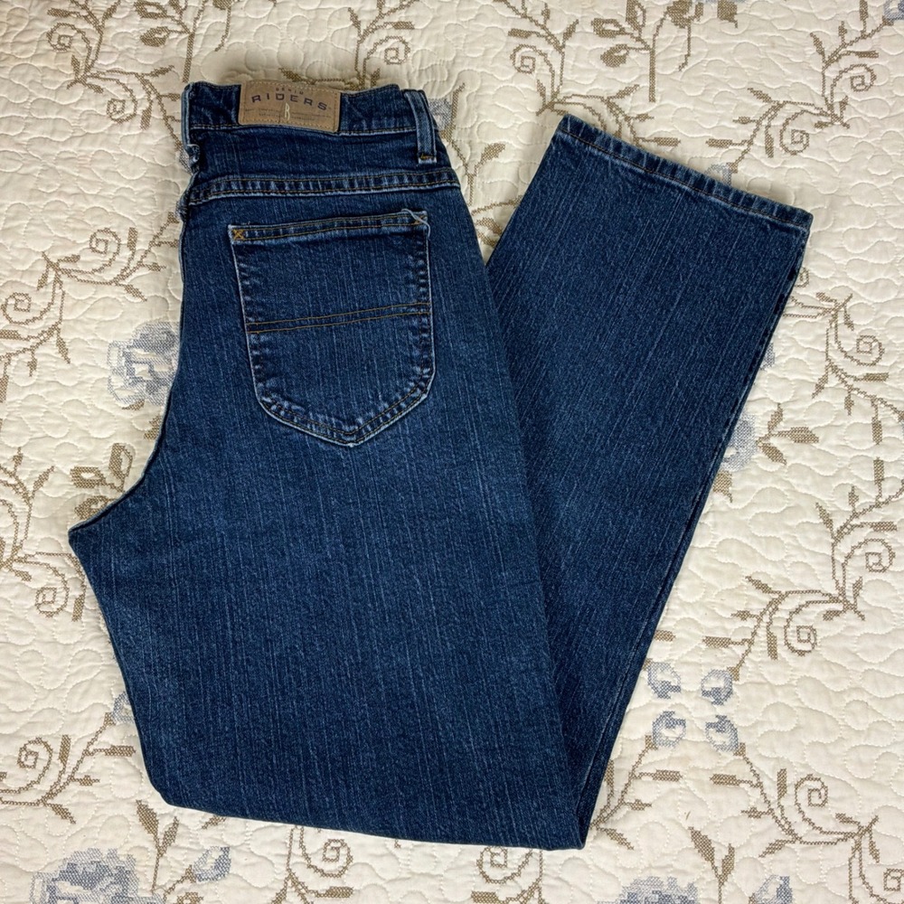 Riders by Lee Jeans Women 10P Blue Excellent Straight Leg Denim